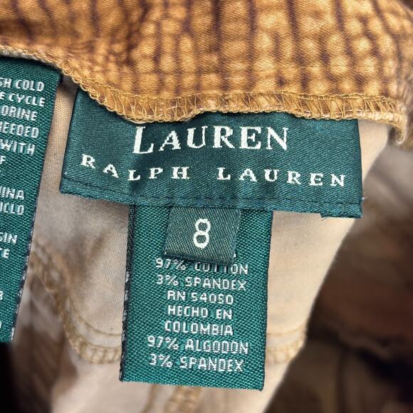 Lauren Ralph Lauren Women Old Money Snakeskin Print Pants Size 8 Quiet Luxury - Picture 3 of 8